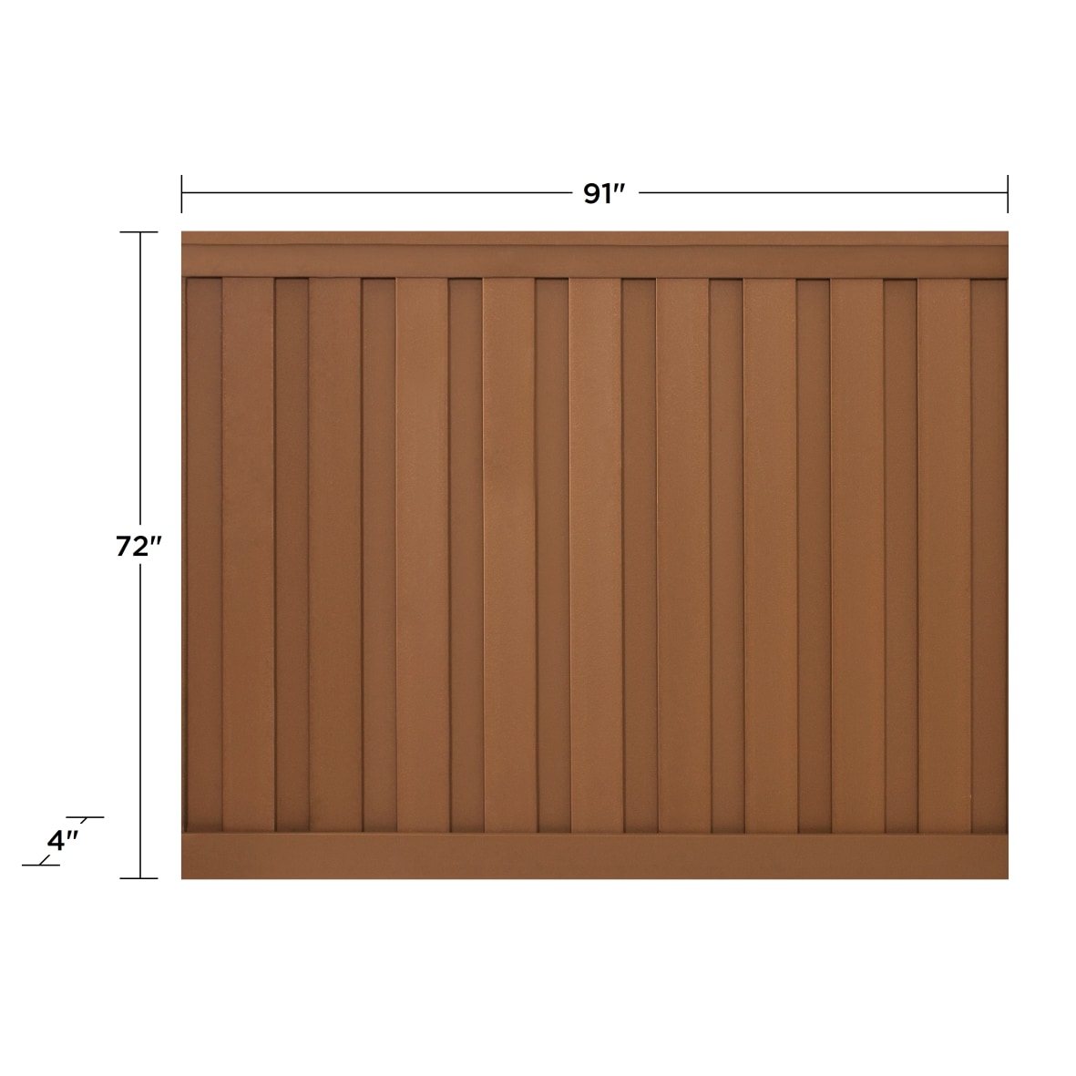 Trex Fencing 6-ft H x 8-ft W 10-Pack Saddle Board-on-board Privacy Composite Fence Panel