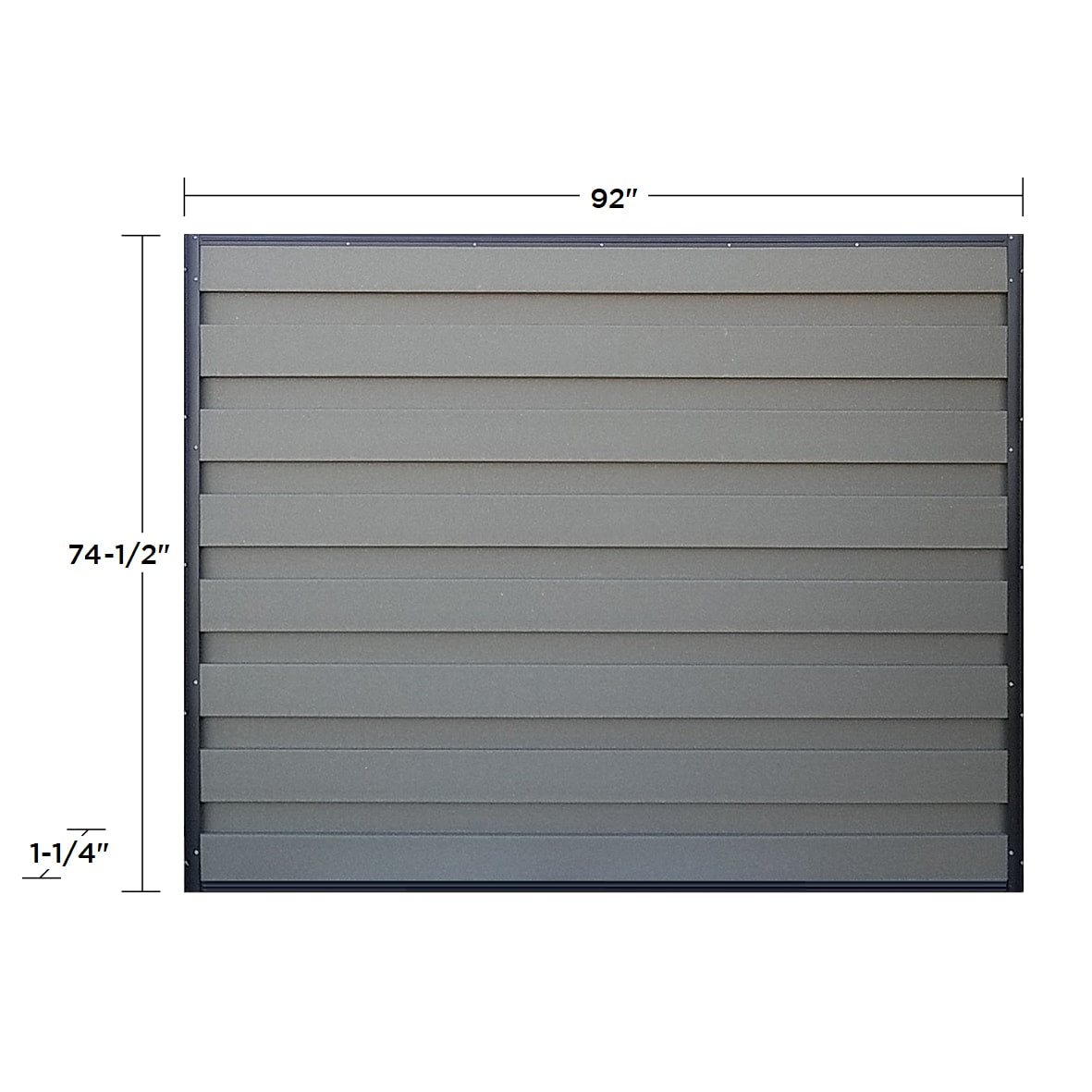Trex Fencing 6-ft H x 8-ft W 5-Pack Winchester Grey Board-on-board Privacy Composite Fence Panel