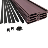 Trex Fencing 6-ft H x 8-ft W 5-Pack Woodland Brown Board-on-board Privacy Composite Fence Panel