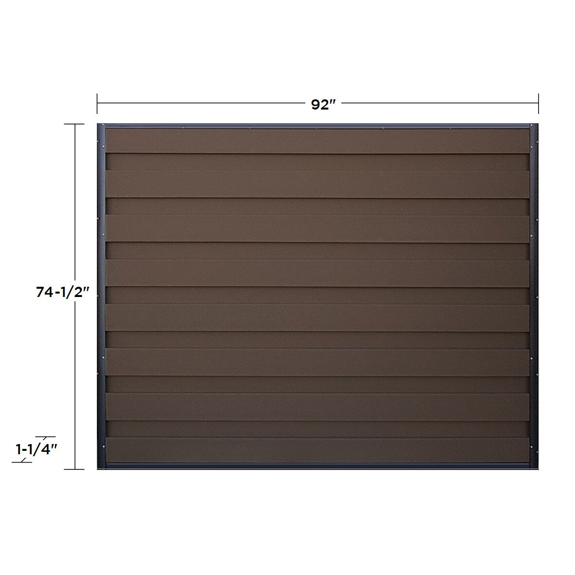 Trex Fencing 6-ft H x 8-ft W 5-Pack Woodland Brown Board-on-board Privacy Composite Fence Panel