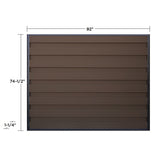 Trex Fencing 6-ft H x 8-ft W 5-Pack Woodland Brown Board-on-board Privacy Composite Fence Panel