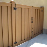 Trex Fencing Seclusions 6-ft H x 10-ft W Saddle Residential Composite Fence Gate with Hardware