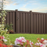 Trex Fencing Seclusions 6-ft H x 4-ft W Woodland Brown Residential Composite Fence Gate with Hardware