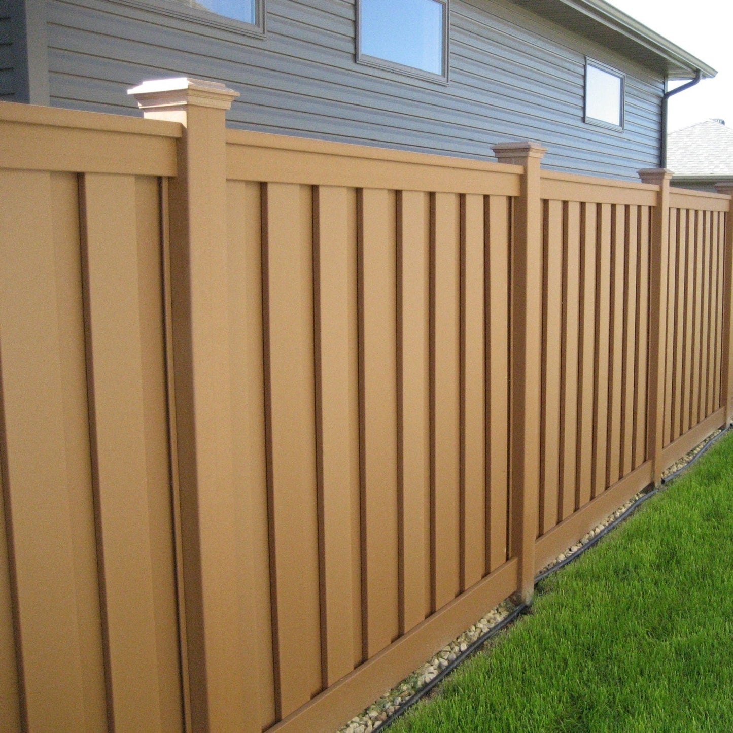 Trex Fencing 4-in x 7-in W x 8-ft L Saddle Composite Fence Rail