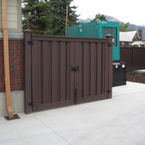 Trex Fencing Seclusions 6-ft H x 10-ft W Woodland Brown Residential Composite Fence Gate with Hardware