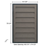 Trex Fencing Horizons 6-ft H x 4-ft W Winchester Grey Residential Composite Fence Gate with Hardware