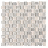 Apollo Tile (Sample) Sparta Gray 4-in x 4-in Polished Marble Basketweave Patterned Floor and Wall Tile