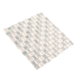 Apollo Tile (Sample) Sparta Gray 4-in x 4-in Polished Marble Basketweave Patterned Floor and Wall Tile