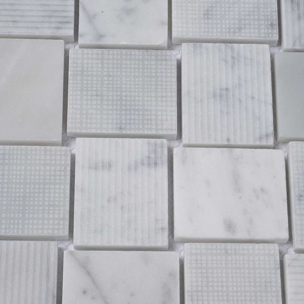 Apollo Tile Sparta Gray 11-in x 11-in Polished Natural Stone Marble Basketweave Patterned Floor and Wall Tile (4.13-sq. ft/ Carton)