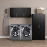 Prepac Elite 54-in W x 24-in H Wood Composite Black Wall-mount Utility Storage Cabinet