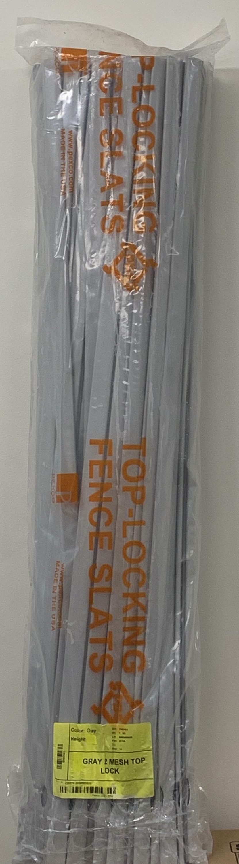 Pexco 4-ft H x 1-in W Gray Hdpe Chain Link Fence Slat 82-Pack