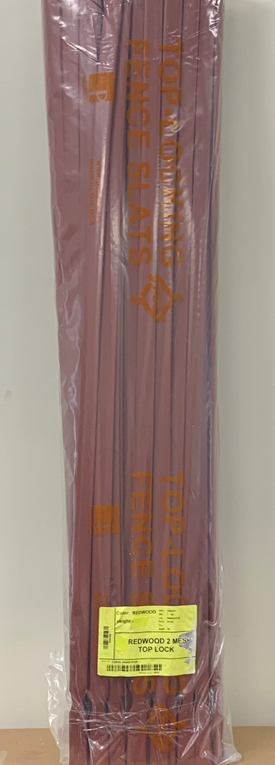 Pexco 4-ft H x 1-in W Redwood Hdpe Chain Link Fence Slat 82-Pack