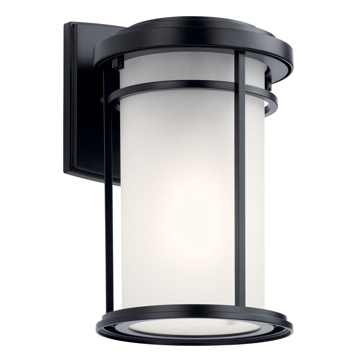 Kichler Toman 10.25-in H Outdoor Wall Light, Medium Base E26, ENERGY STAR, Black