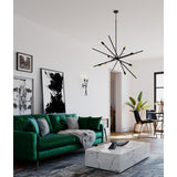 Progress Lighting Astra 8-Light Matte Black Modern/Contemporary Chandelier
