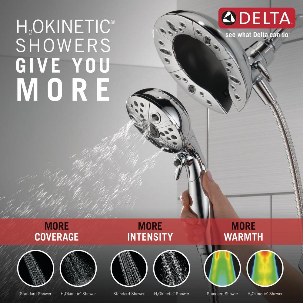 Vesna In2ition 2-in-1 Single-Handle 5-Spray Tub and Shower Faucet in Chrome (Valve Included) - Super Arbor