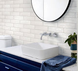 Apollo Tile (Sample) Duchess White 2-1/2-in x 8-in Glossy Ceramic Floor and Wall Tile