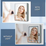 WELLFOR V3 24-in x 30-in Lighted LED Surface/Recessed Mount Aluminum Mirrored Soft Close Medicine Cabinet with Outlet