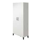 Ameriwood Home Flex 35.67-in W x 76.65-in H x 15.39-in D Freestanding Composite Wood Garage Cabinet in White