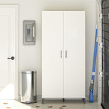 Ameriwood Home Flex 35.67-in W x 76.65-in H x 15.39-in D Freestanding Composite Wood Garage Cabinet in White