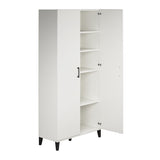 Ameriwood Home Flex 35.67-in W x 76.65-in H x 15.39-in D Freestanding Composite Wood Garage Cabinet in White