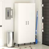 Ameriwood Home Flex 35.67-in W x 76.65-in H x 15.39-in D Freestanding Composite Wood Garage Cabinet in White
