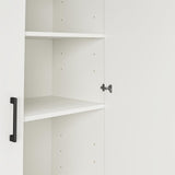 Ameriwood Home Flex 35.67-in W x 76.65-in H x 15.39-in D Freestanding Composite Wood Garage Cabinet in White