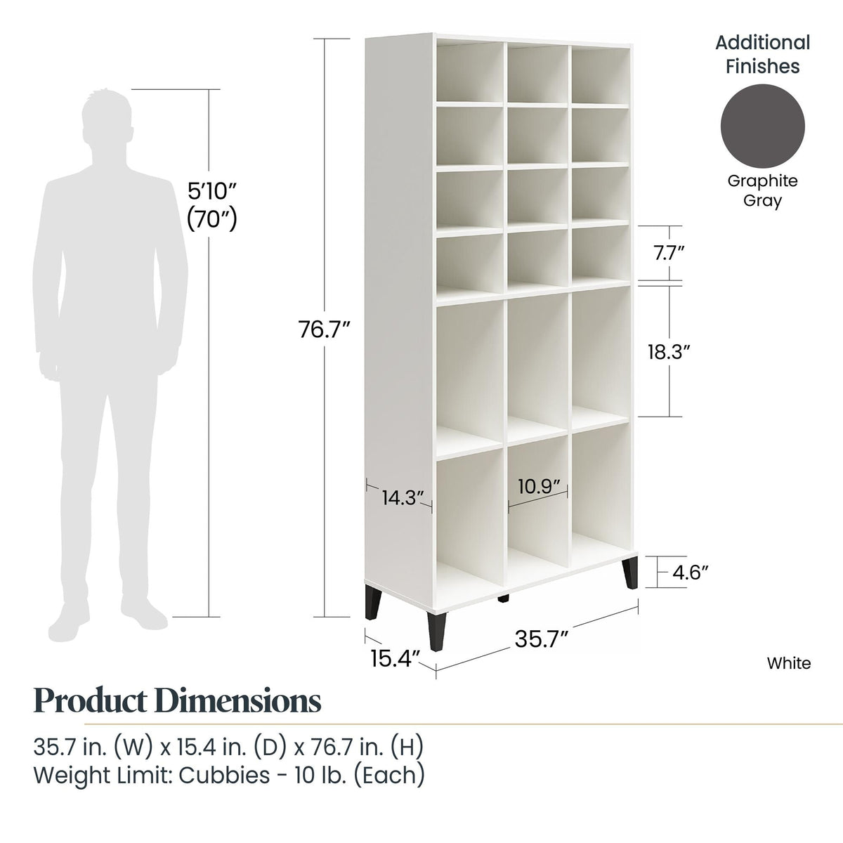 Ameriwood Home Flex 35.67-in W x 76.65-in H x 15.39-in D Freestanding Composite Wood Garage Cabinet in Gray