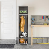 Ameriwood Home Camberly 18.23-in W x 74.25-in H x 15.4-in D Freestanding Composite Wood Garage Cabinet in Gray