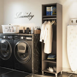 Ameriwood Home Camberly 18.23-in W x 74.25-in H x 15.4-in D Freestanding Composite Wood Garage Cabinet in Gray