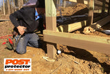 Post Protector Decay Protection 5.5-in x 5.5-in x 5-ft Cedar Tone Deck Post Sleeve
