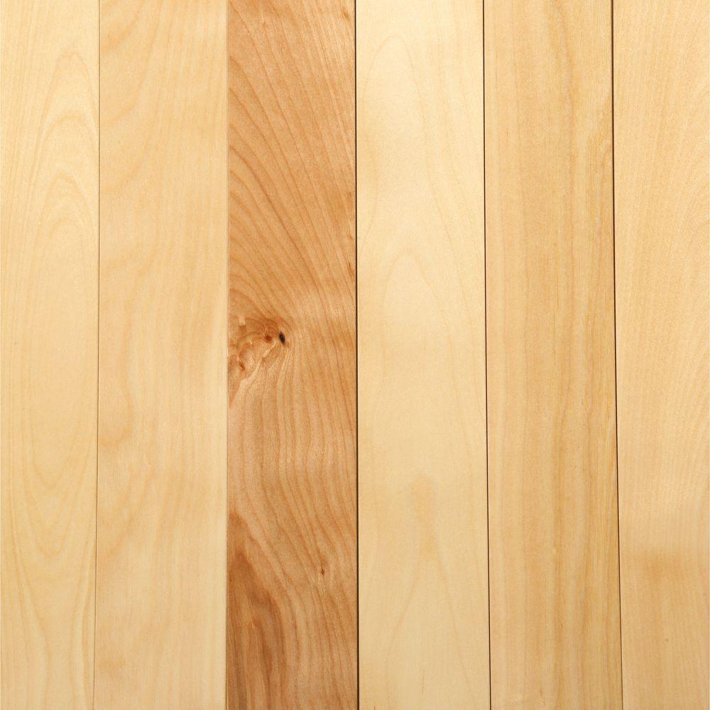 MONO SERRA Canadian Northern Birch Gunstock 3/4 in. T x 2-1/4 in. Wide x Varying Length Solid Hardwood Flooring (20 sq. ft. / case) - Super Arbor