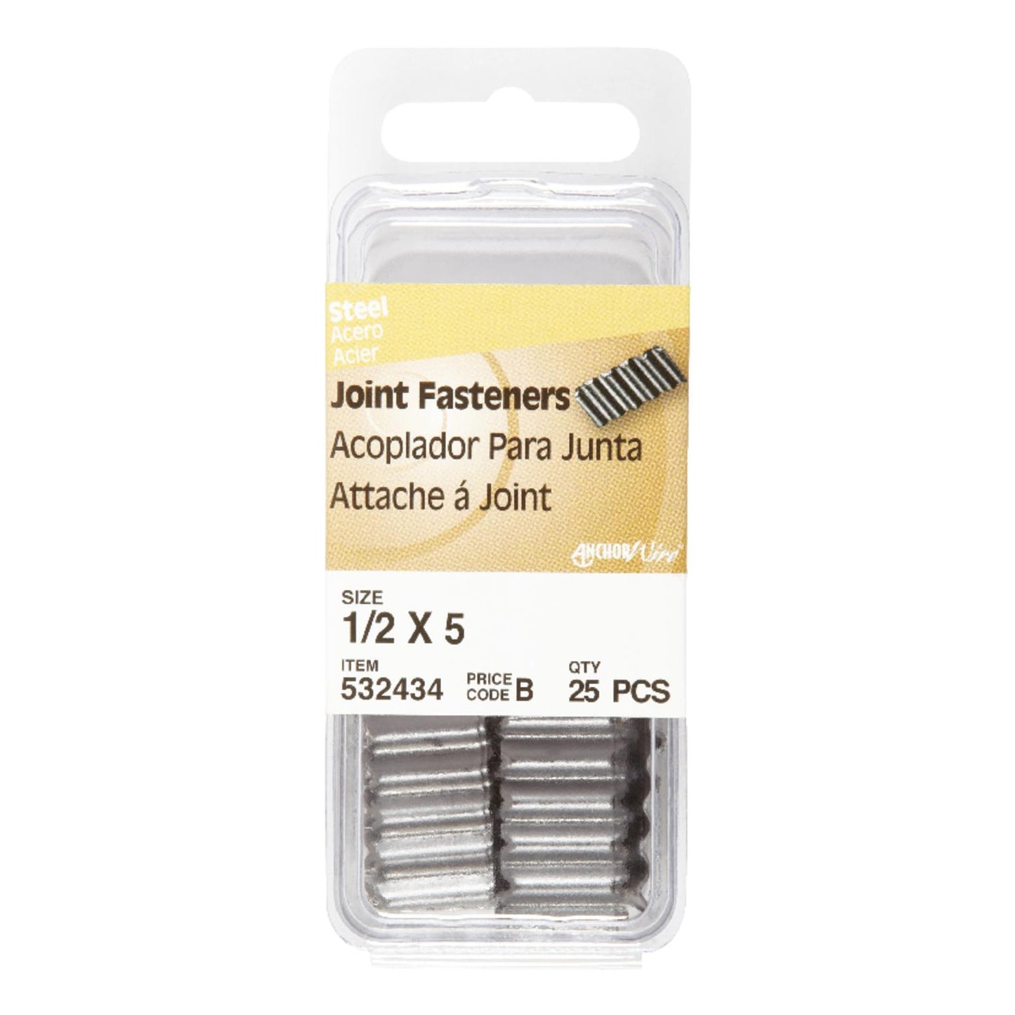 Hillman 1/2 in Joint Galvanized Steel Joint Fastener Joint Head