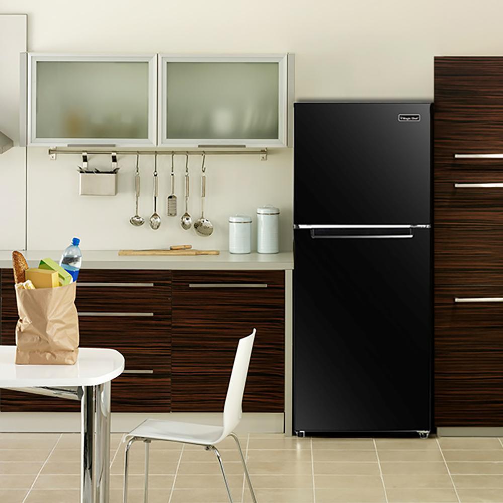 10.1 cu. ft. Top Freezer Refrigerator in Black - Super Arbor