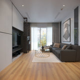 CALI Mute Step New Horizon Teak 6.5-mm x 7-in W x 48-in L Waterproof Luxury Vinyl Plank Flooring (24.03-sq ft/case)