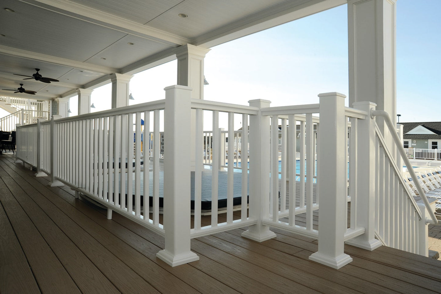 TimberTech Classic Composite Premier 6-ft x 36-in White Composite Deck Rail Kit