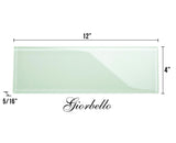 Giorbello (Sample) 4x12 glass subway tiles Winter Sage 4-in x 12-in Glossy Glass Brick Subway Wall Tile