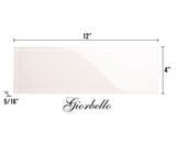 Giorbello (Sample) 4x12 glass subway tiles Rose Pale Pink 4-in x 12-in Glossy Glass Brick Subway Wall Tile