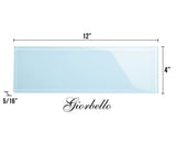 Giorbello (Sample) 4x12 glass subway tiles Morning Sky Blue 4-in x 12-in Glossy Glass Brick Subway Wall Tile