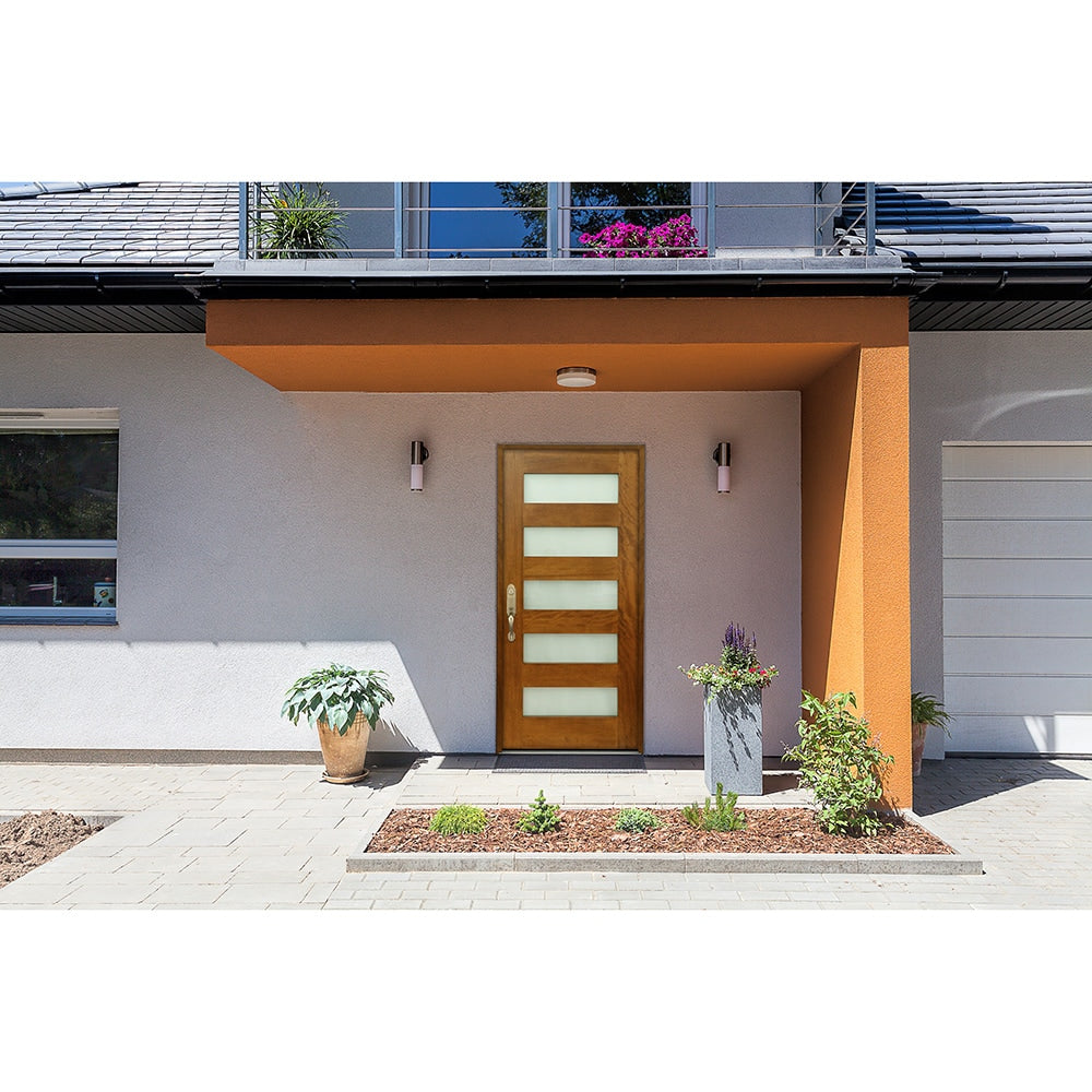 Greatview Doors 36x80 Mahogany Full Lite Prehung Entry Door with Frosted Glass