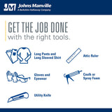 JM (Johns Manville) R-49 Unfaced Fiberglass Batt Insulation, 16 in x 48 in, 32 sq ft