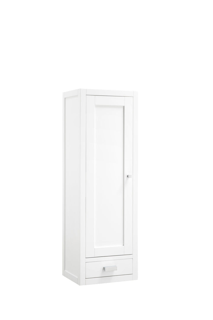 James Martin Vanities Addison 30-in x 34.4-in x 23.5-in Glossy White Soft Close Bathroom Wall Cabinet