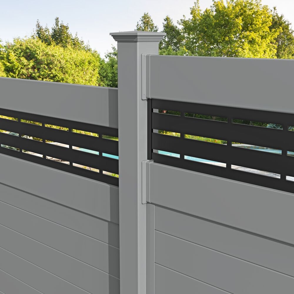 Freedom 8-in Driftwood Vinyl Bracket For Vinyl Fence