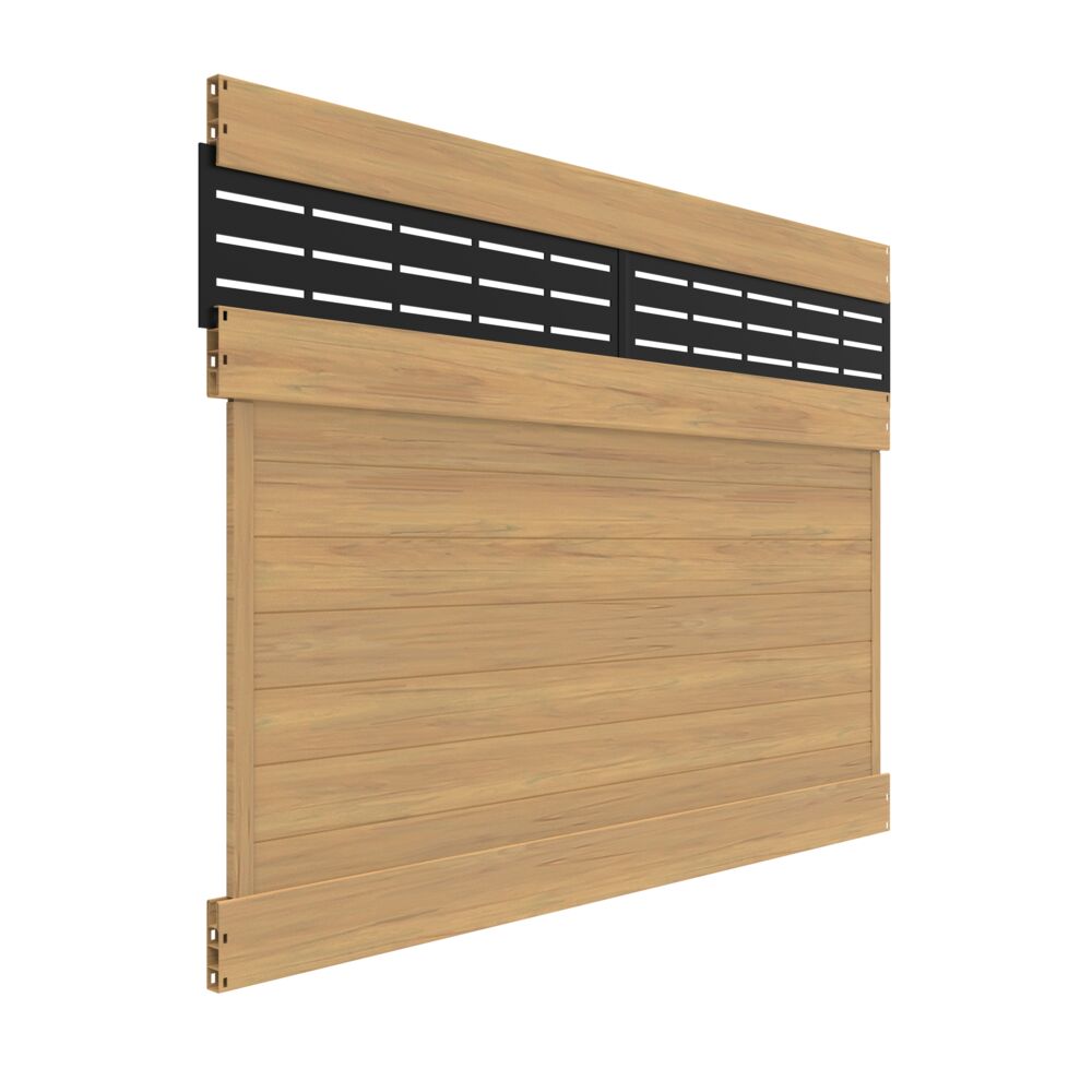 Freedom Barington Boardwalk 6-ft H x 8-ft W Cypress Vinyl Fence Panel (Unassembled)