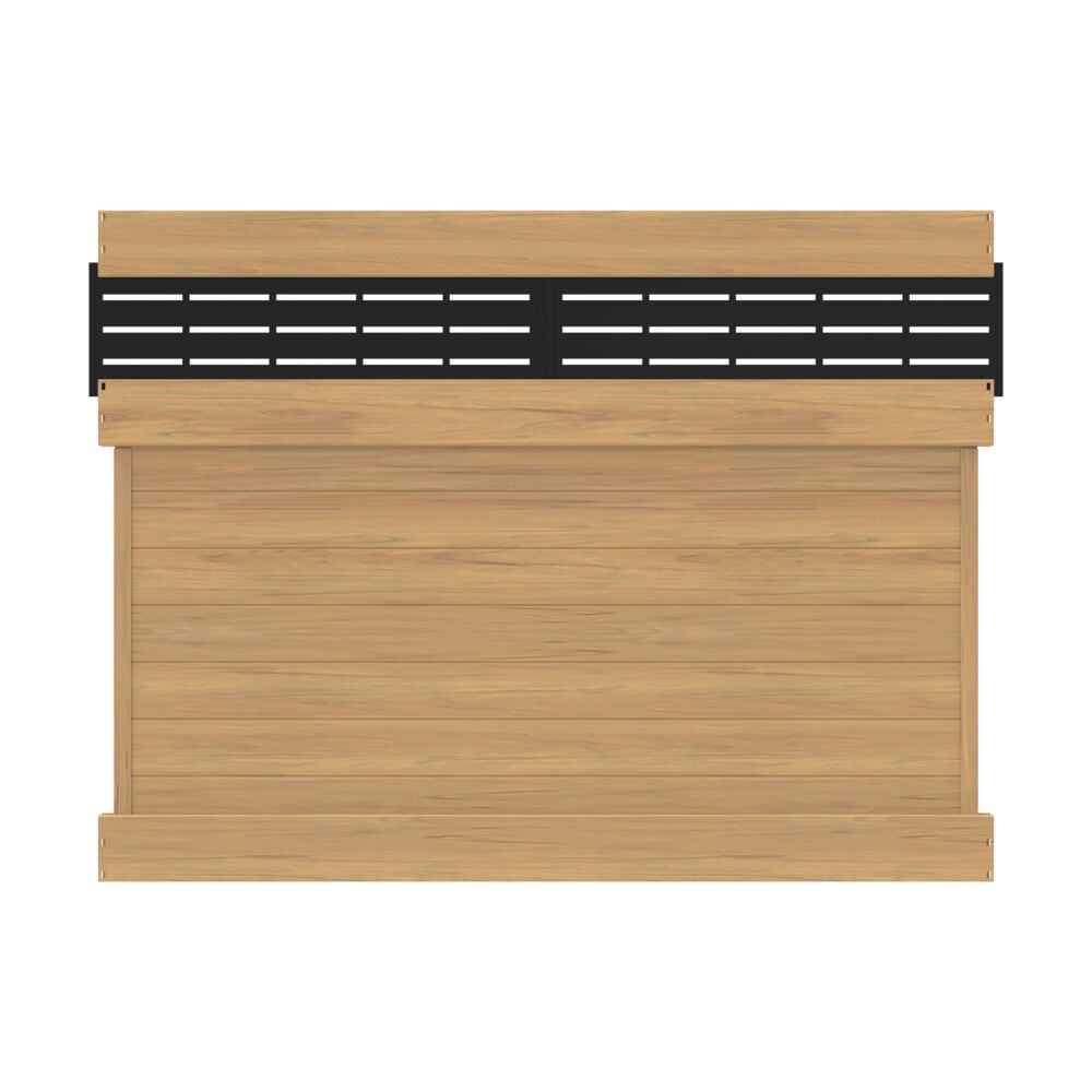 Freedom Barington Boardwalk 6-ft H x 8-ft W Cypress Vinyl Fence Panel (Unassembled)