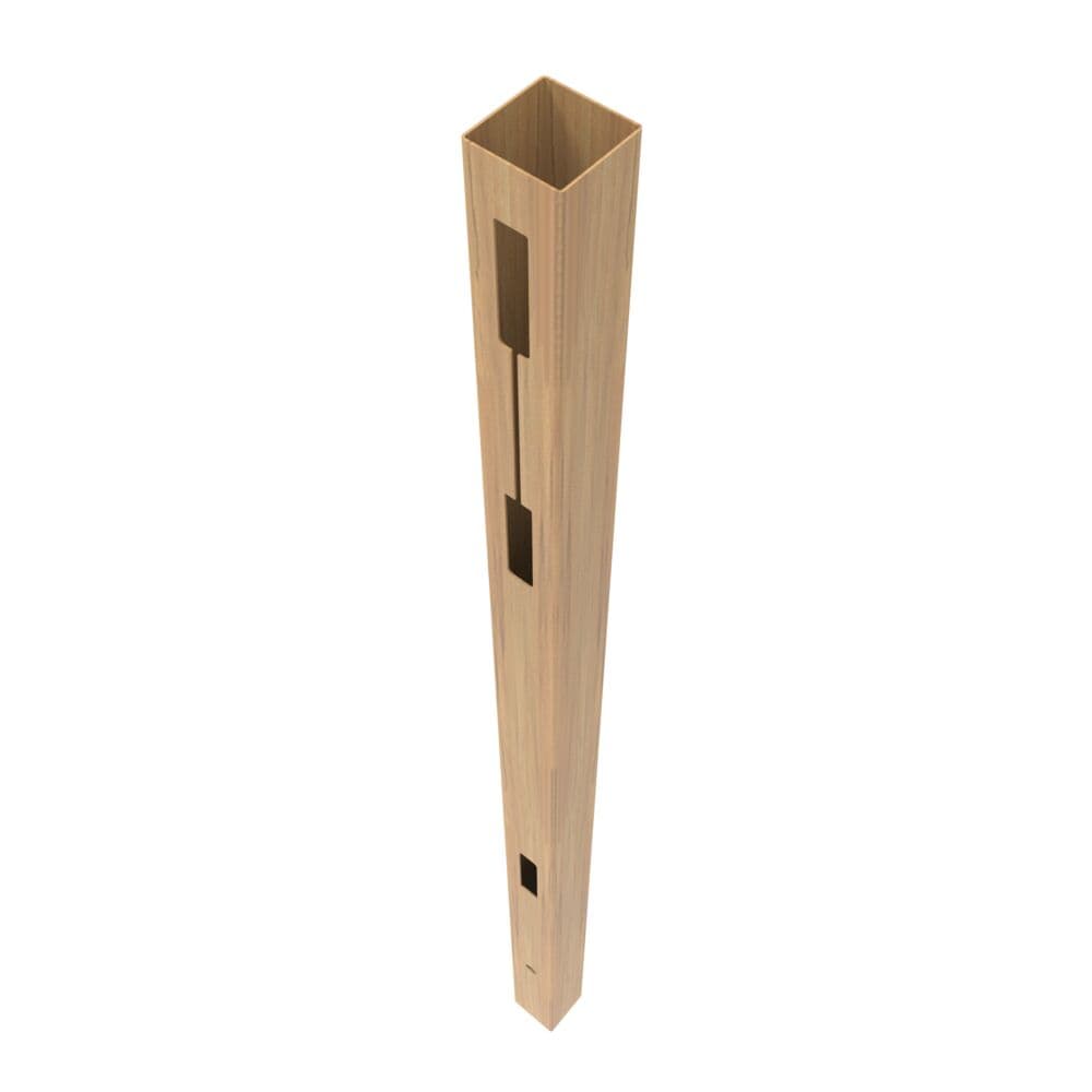 Freedom Barington Boardwalk/Newbeck Boardwalk 9-ft H x 5-in W Woodgrain Cypress Vinyl End Fence Post (Unassembled)