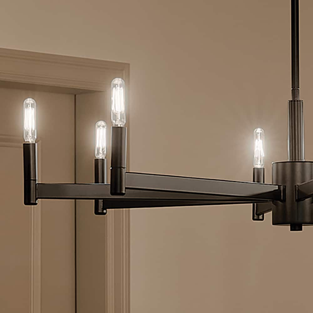 Kichler Erzo 8-Light Black Modern/Contemporary Chandelier