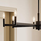 Kichler Erzo 8-Light Black Modern/Contemporary Chandelier