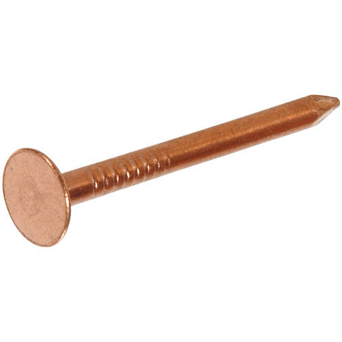 Hillman Fas-n-Tite 1-1/2 in Copper Roofing Nails, Flat Head, 6 oz Pack