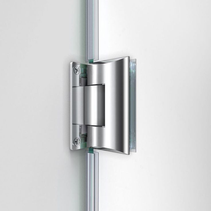 DreamLine Unidoor Plus 45.5–46 in. W x 72 in. H Frameless Hinged Shower Door, Brushed Nickel