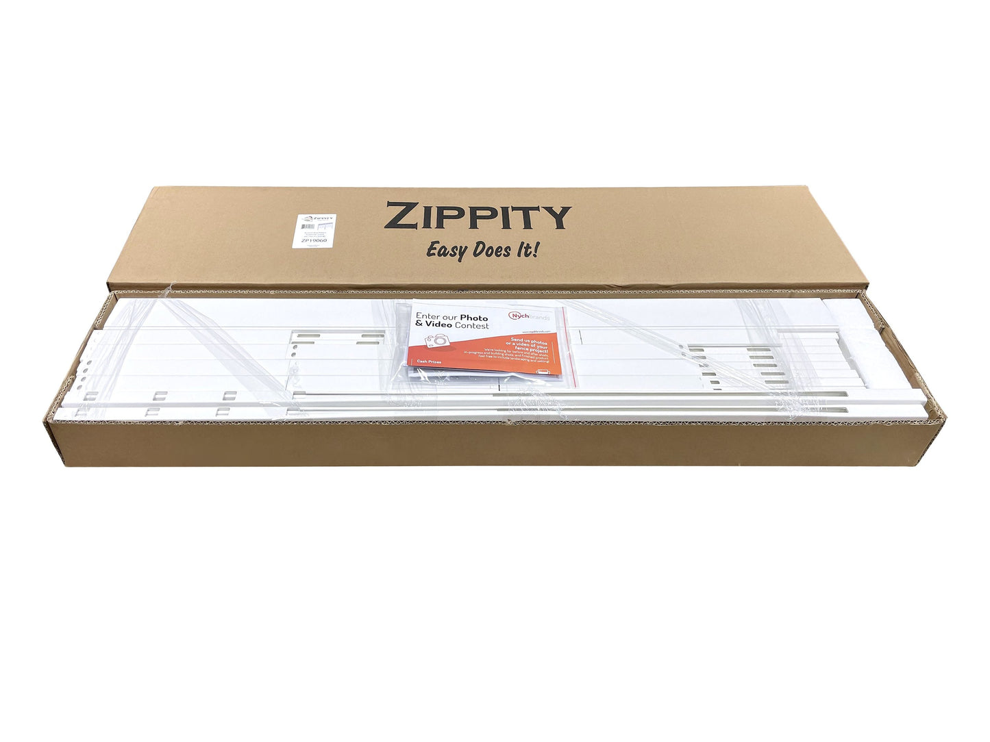 Zippity Outdoor Products Keswick 2 Panels 3.5-ft H x 3.5-ft W White Privacy Vinyl Lattice-top Fence Panel (Unassembled)
